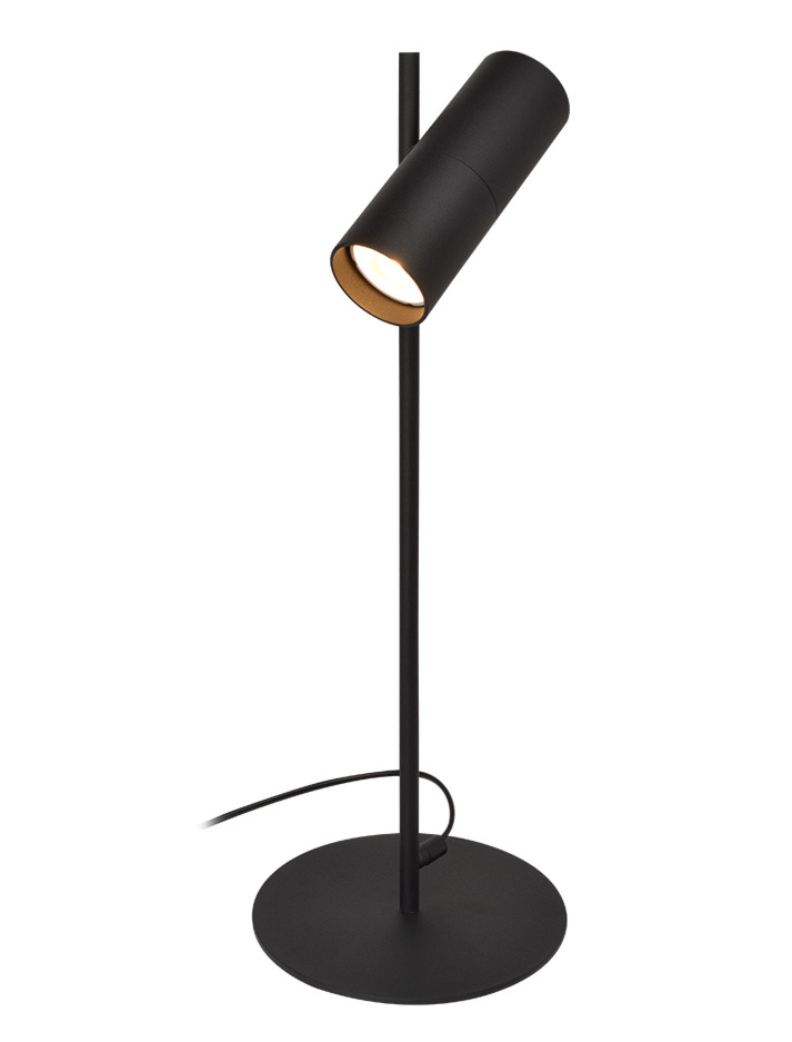 KOS tafellamp 1-lichts GU10 zwart - Tafellampen