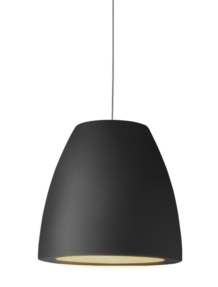 Presso E27 hanglamp mat zwart ontworpen door Peter Kos