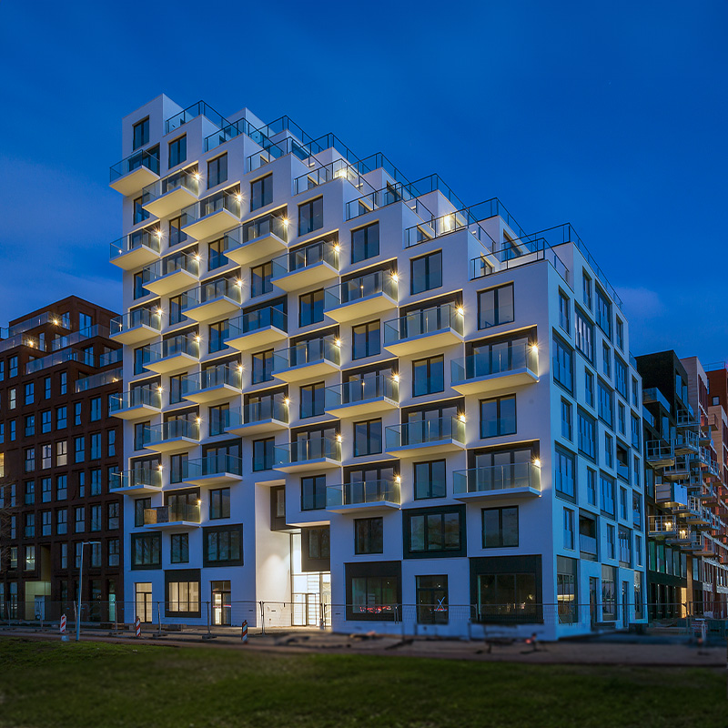 Hyde Park Kensington appartementencomplex verlichting