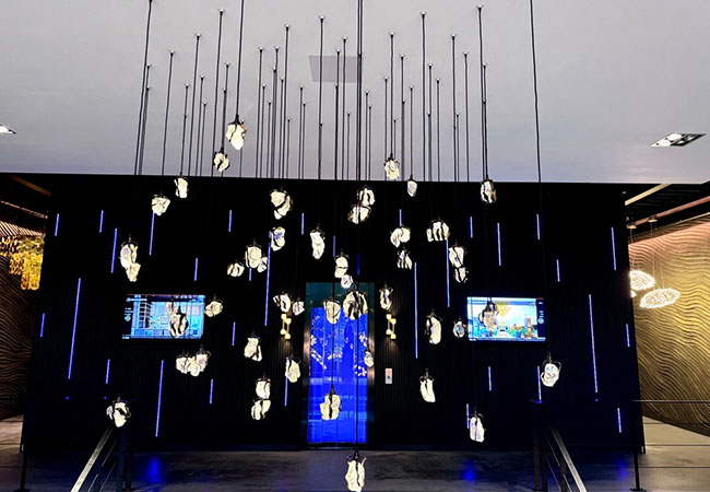 Maatwerk hanglamp Maretti Showroom