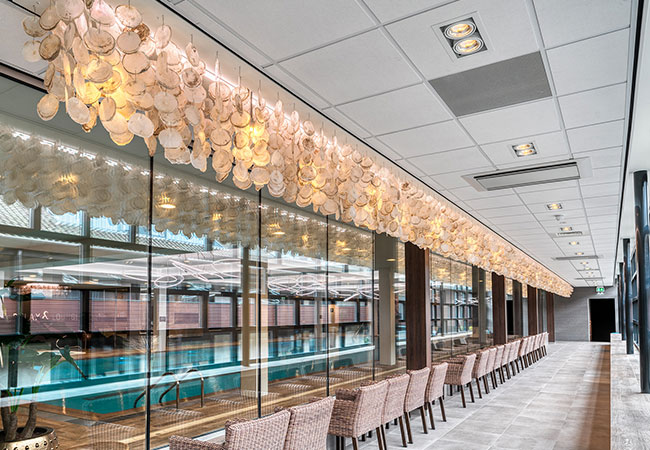 Projectverlichting maatwerk hanglamp Shelll Maretti