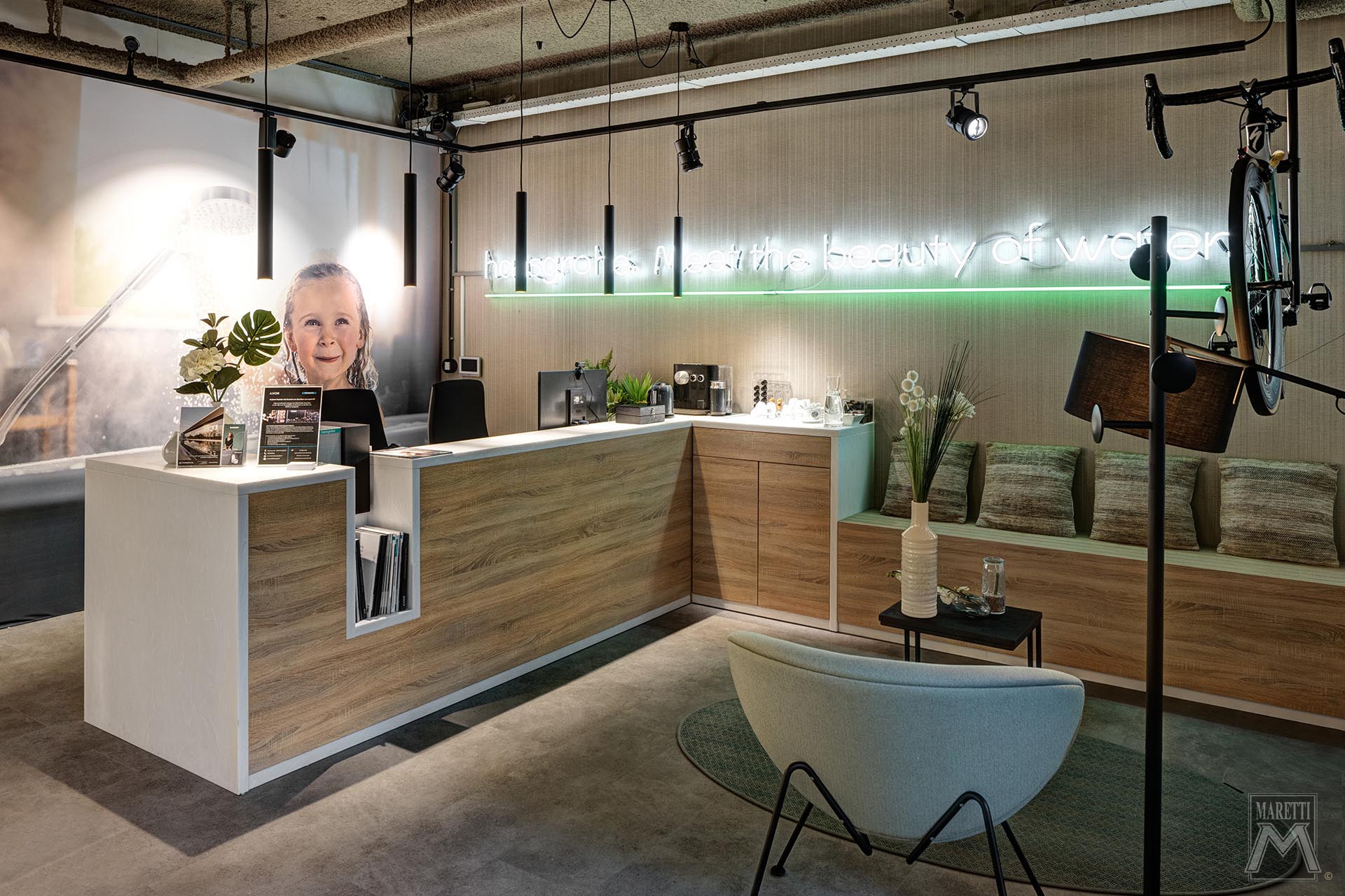 Projectverlichting Maretti Grohe Waterstudio Amsterdam
