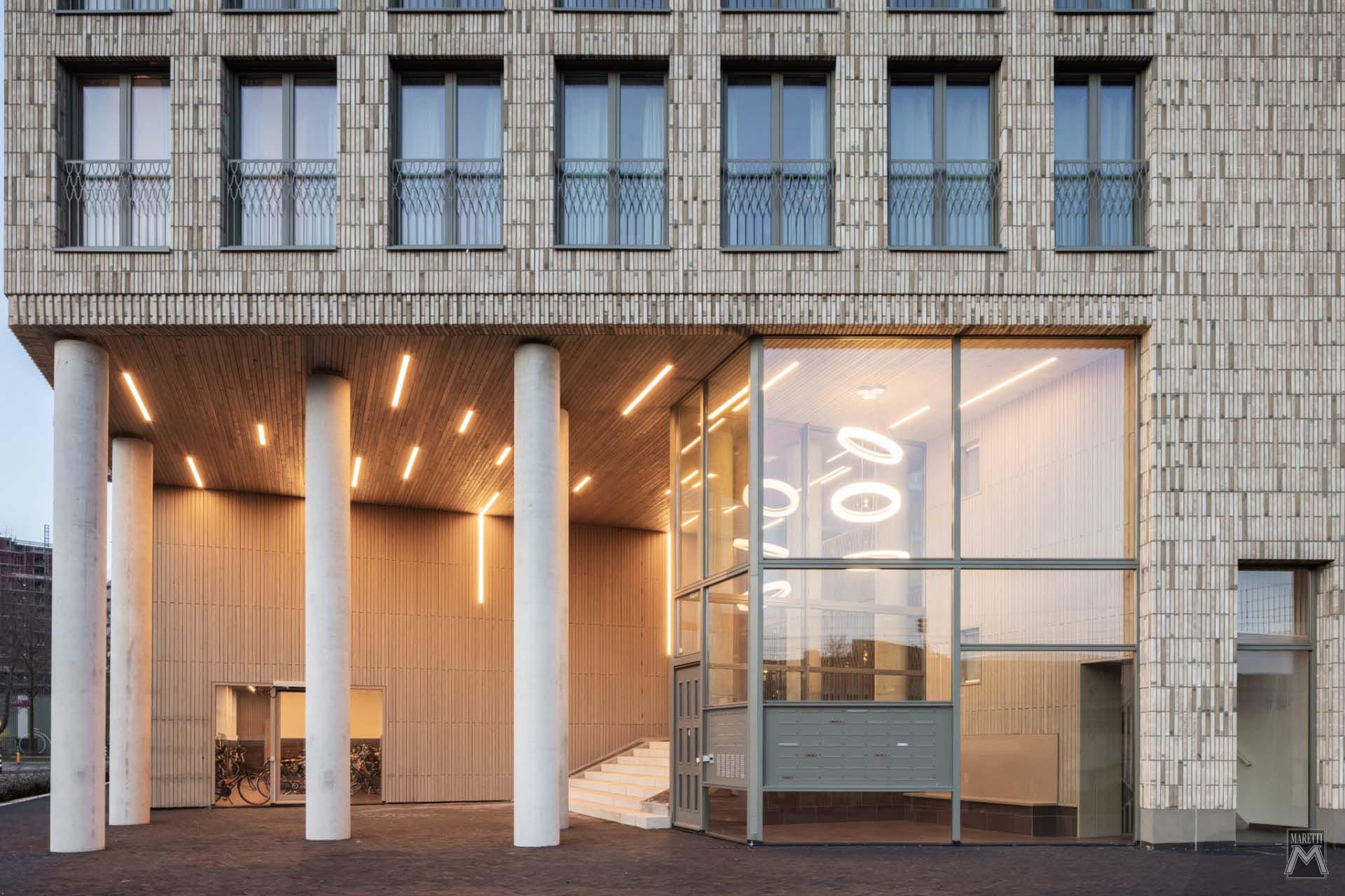 Projectverlichting Appartementencomplex Hendric Maretti Lighting