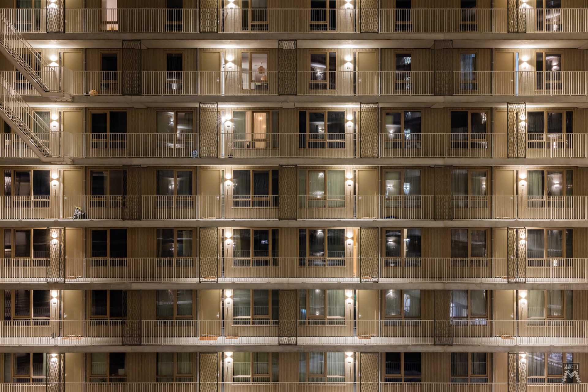 Projectverlichting Appartementencomplex Hendric Maretti Lighting