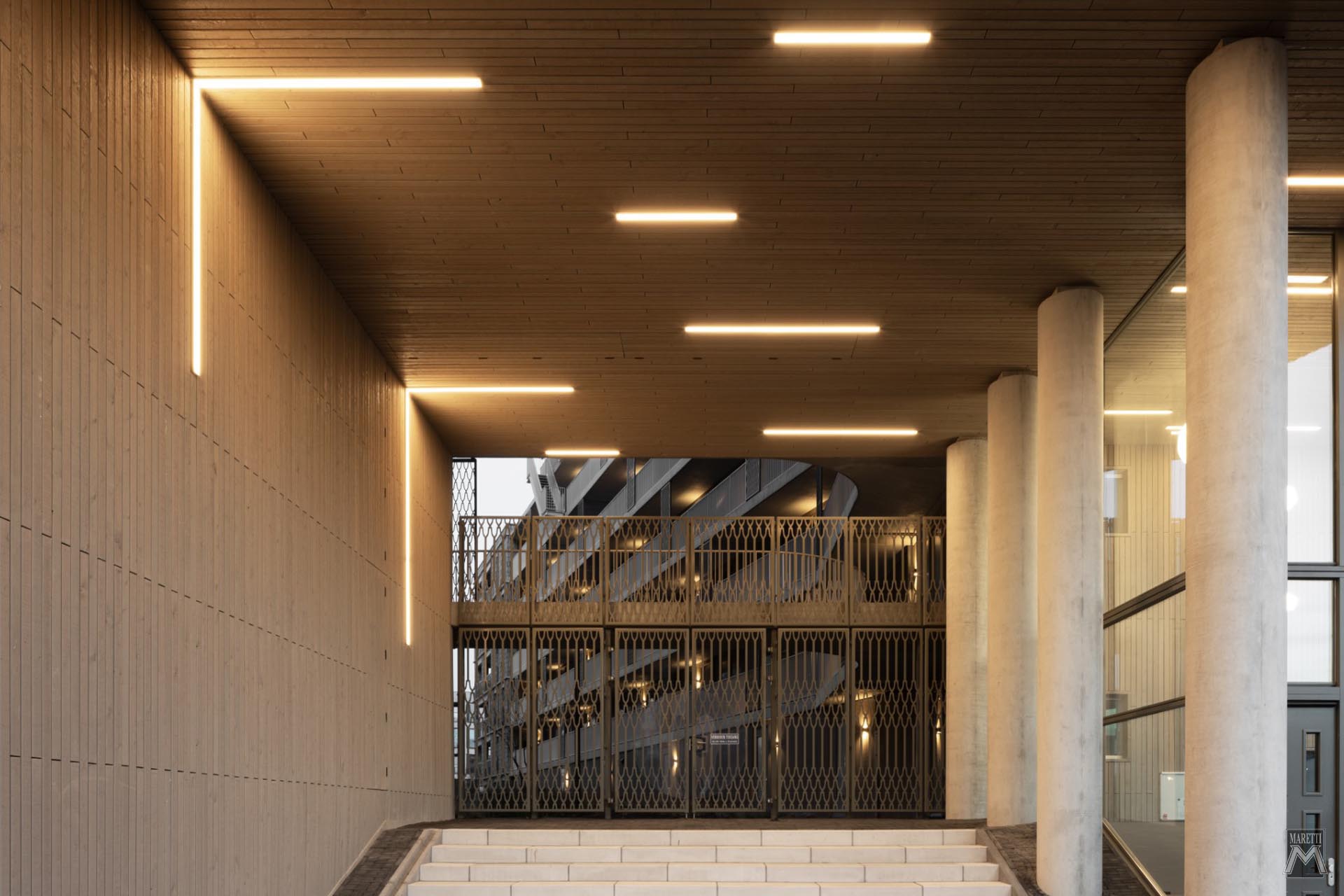 Projectverlichting Appartementencomplex Hendric Maretti Lighting