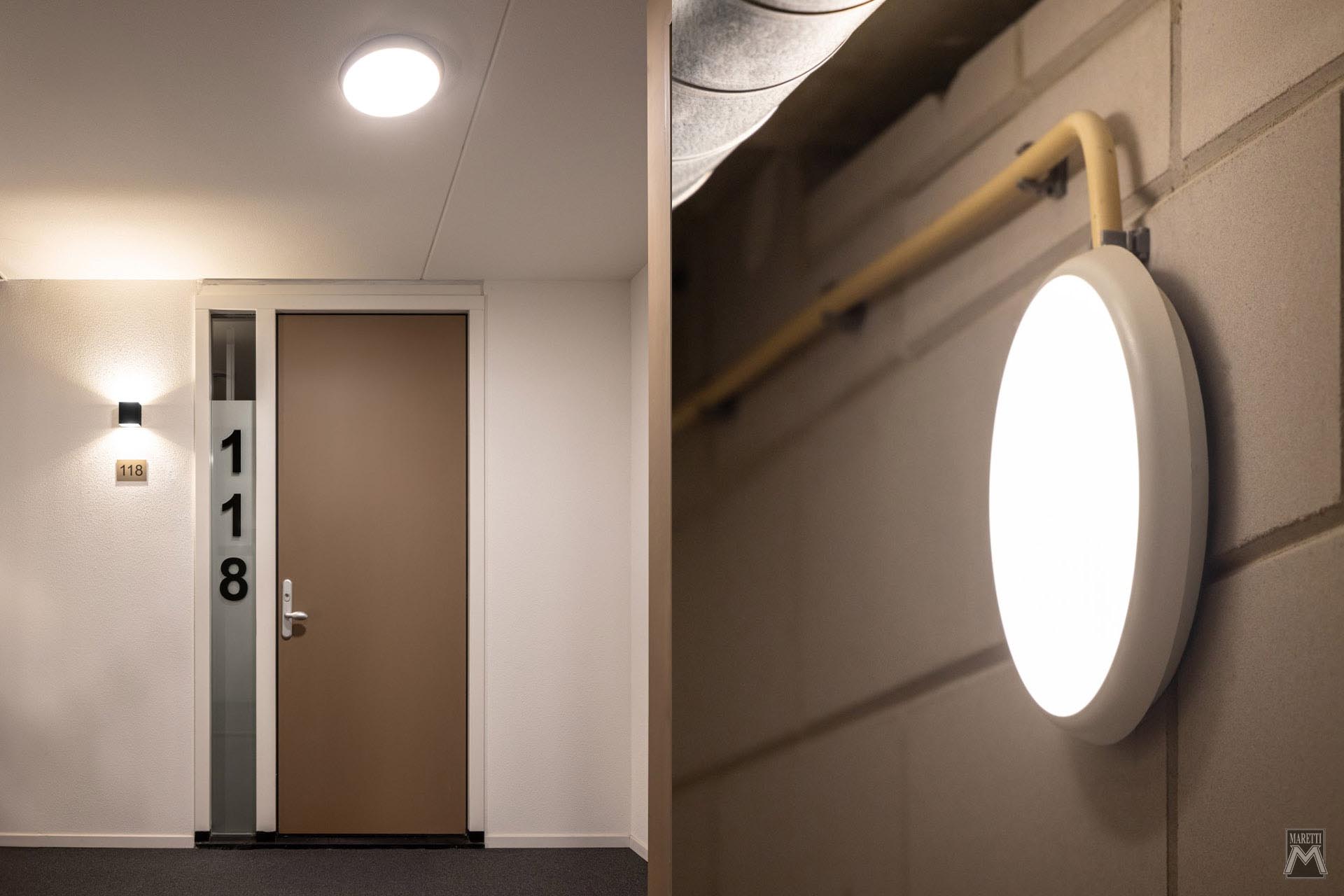 Projectverlichting Appartementencomplex Hendric Maretti Lighting