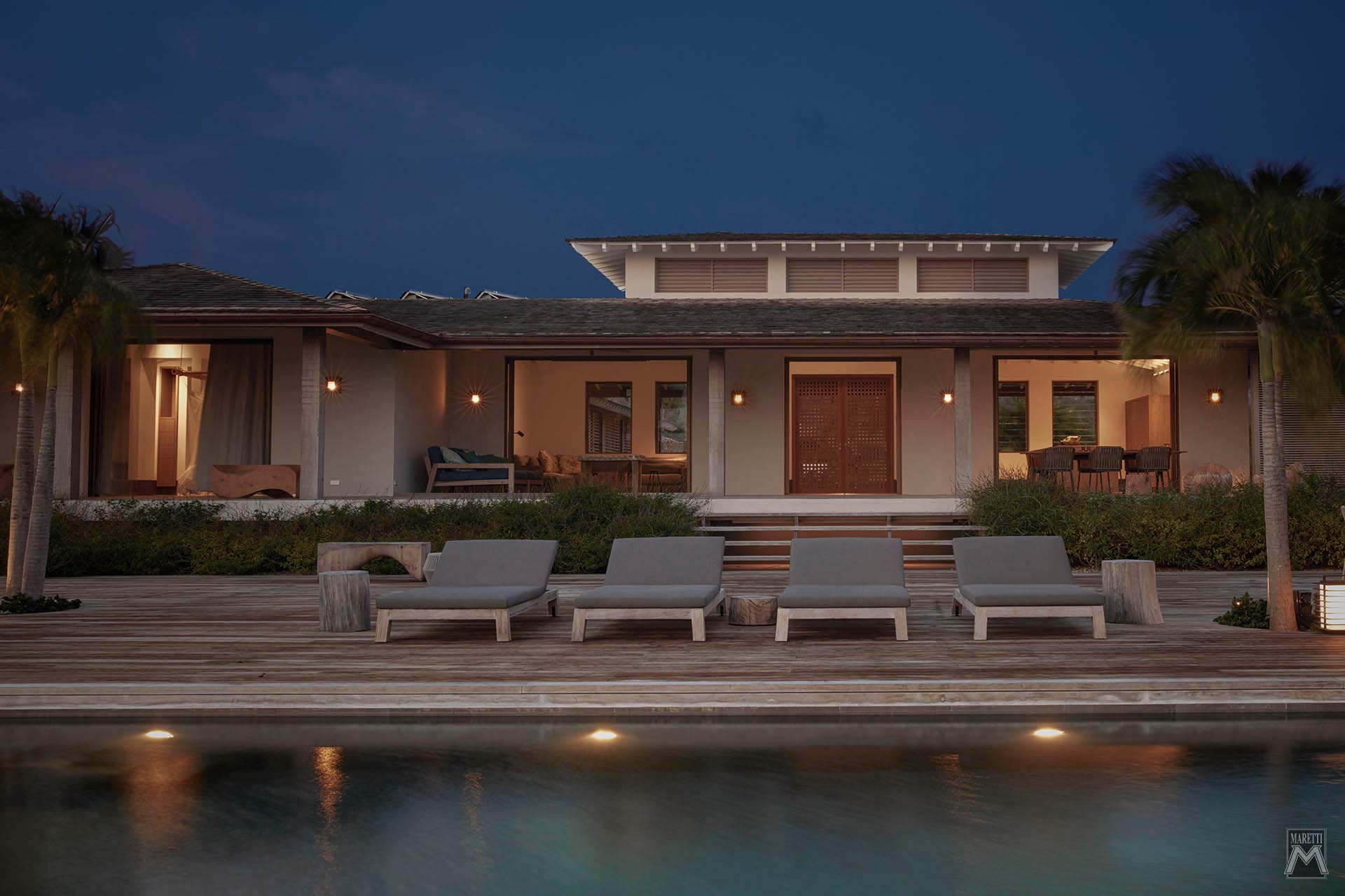 Projectverlichting Maretti International Piet Boon Studio Beach Villas Bonaire