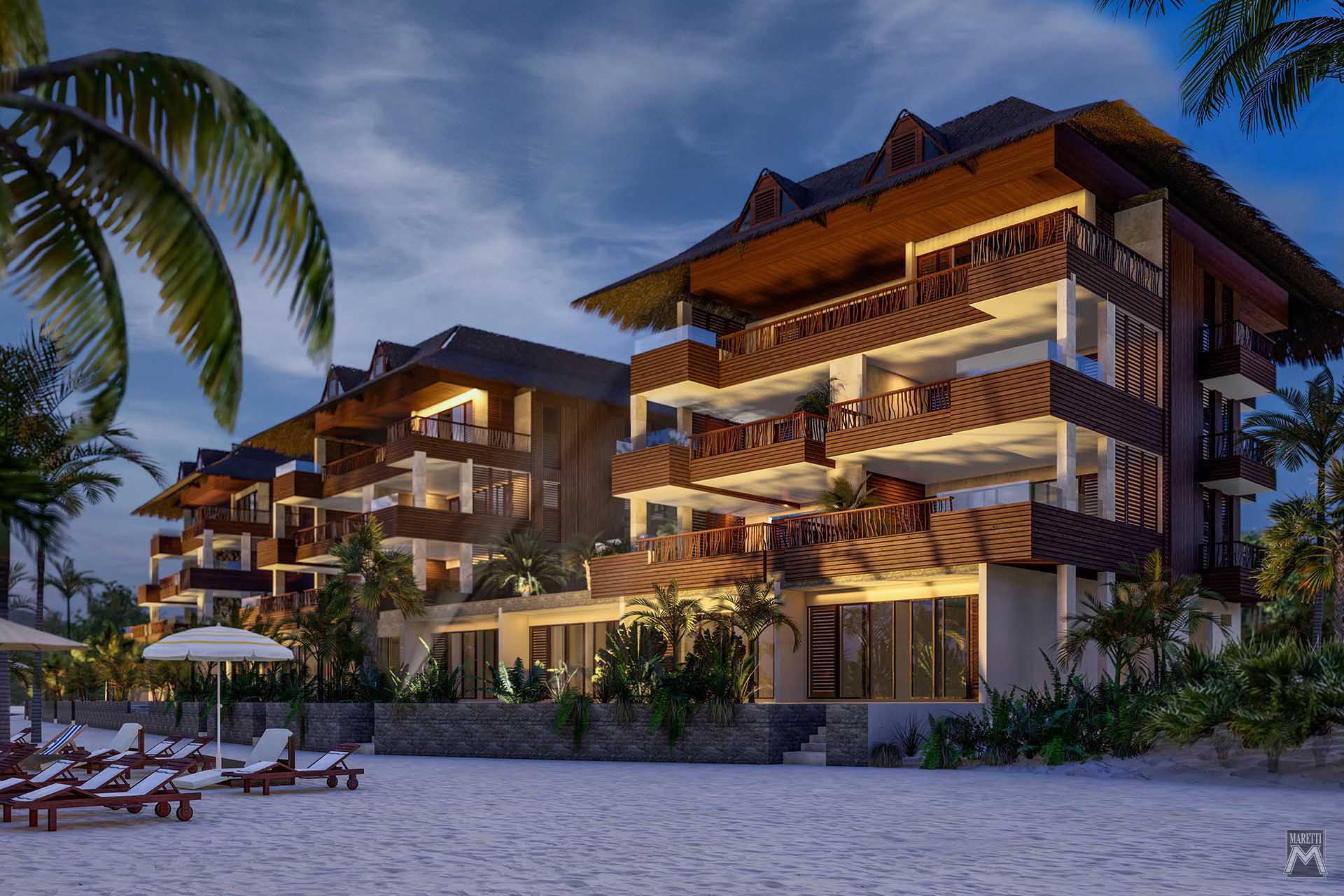 Projectverlichting Kontiki Beach Resort Curacao van der Valk