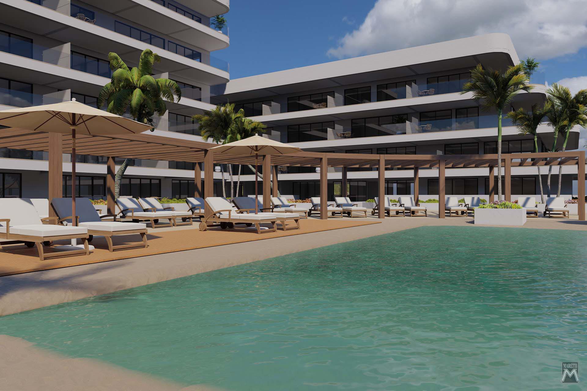 Projectverlichting International One Mambo Beach Curacao
