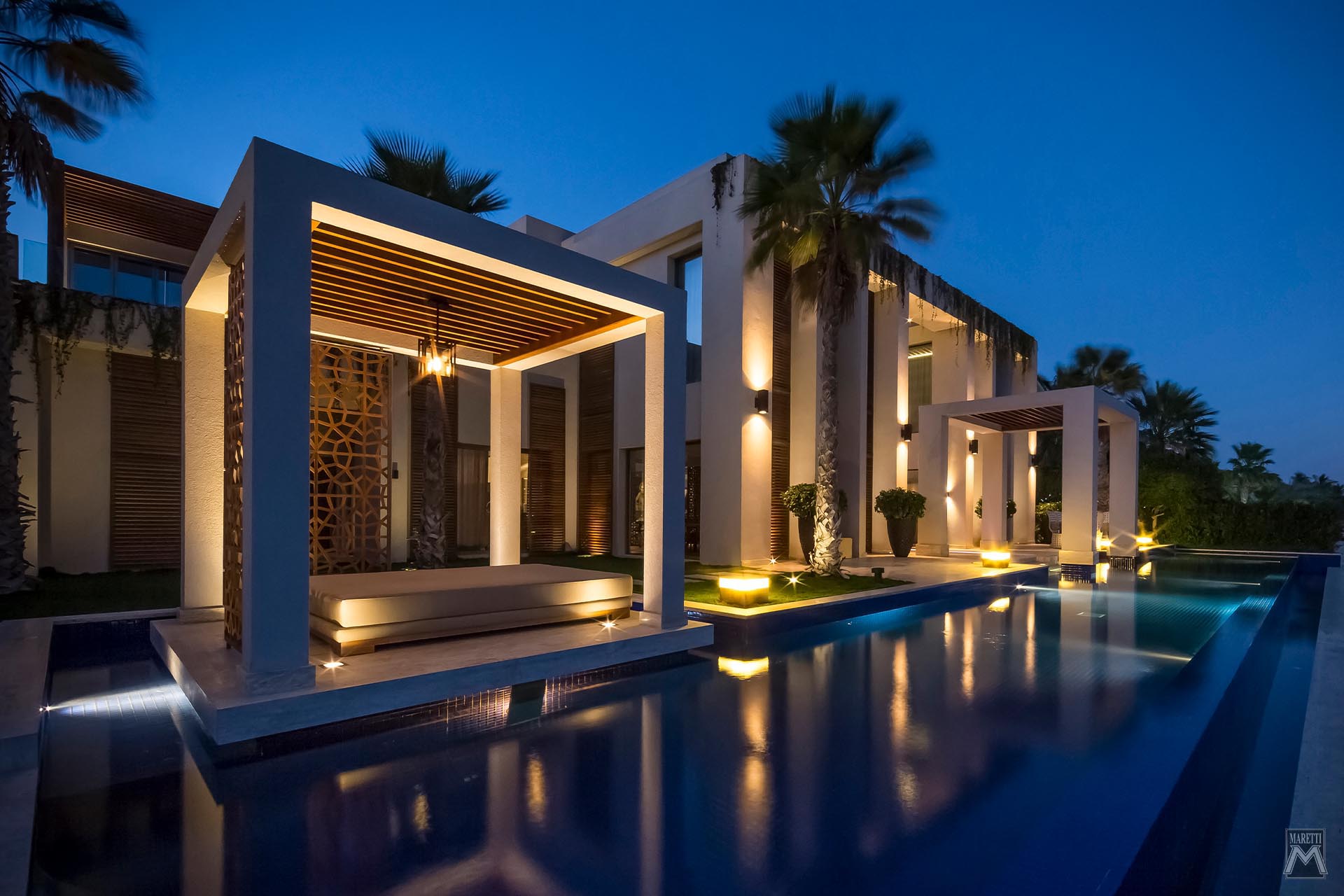 Projectverlichting-International Villa in Dubai