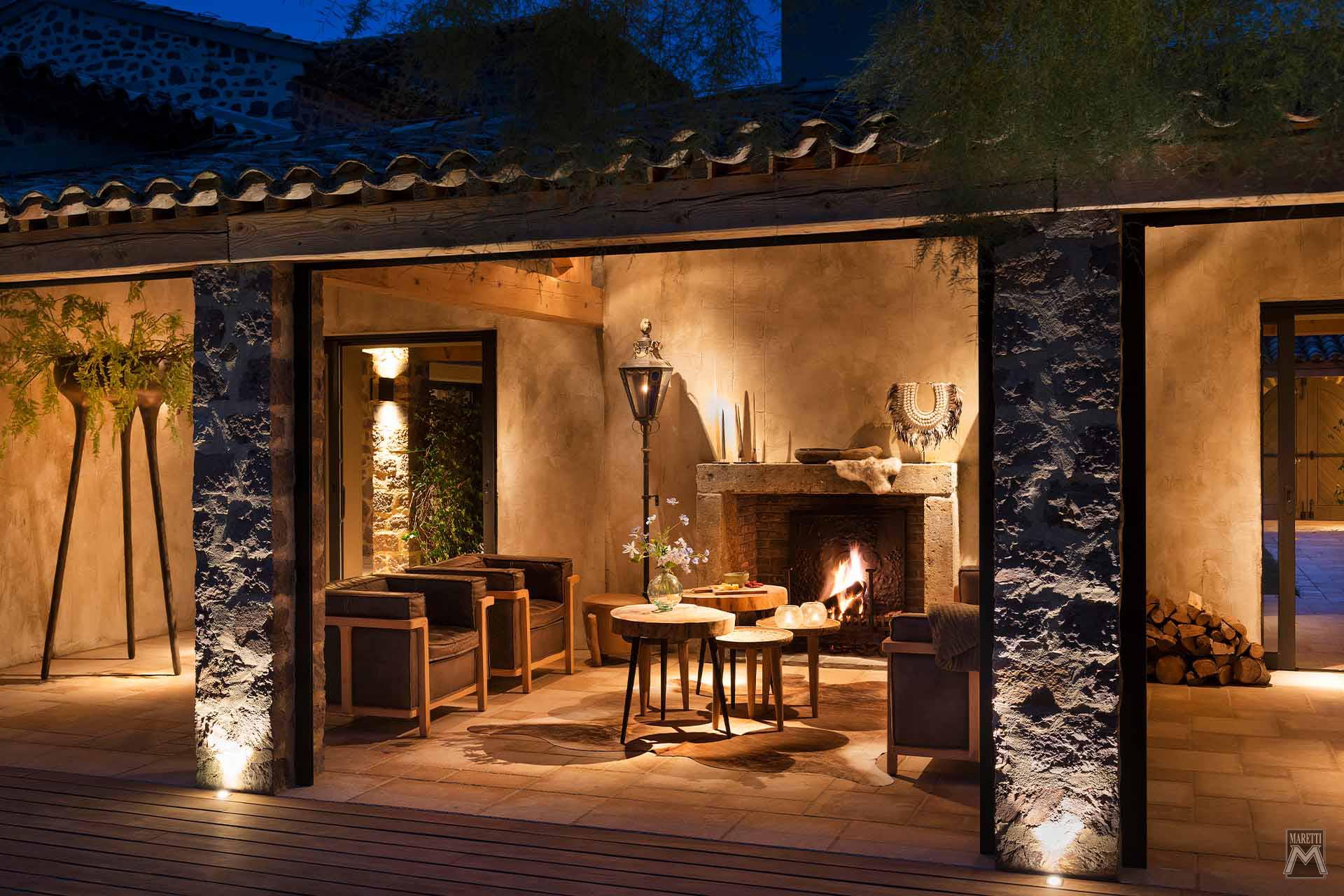 Projectverlichting International Cunac Villa St Maxime Frankrijk