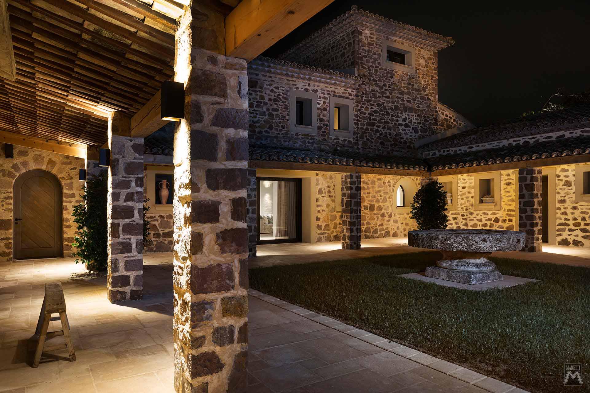 Projectverlichting International Cunac Villa St Maxime Frankrijk