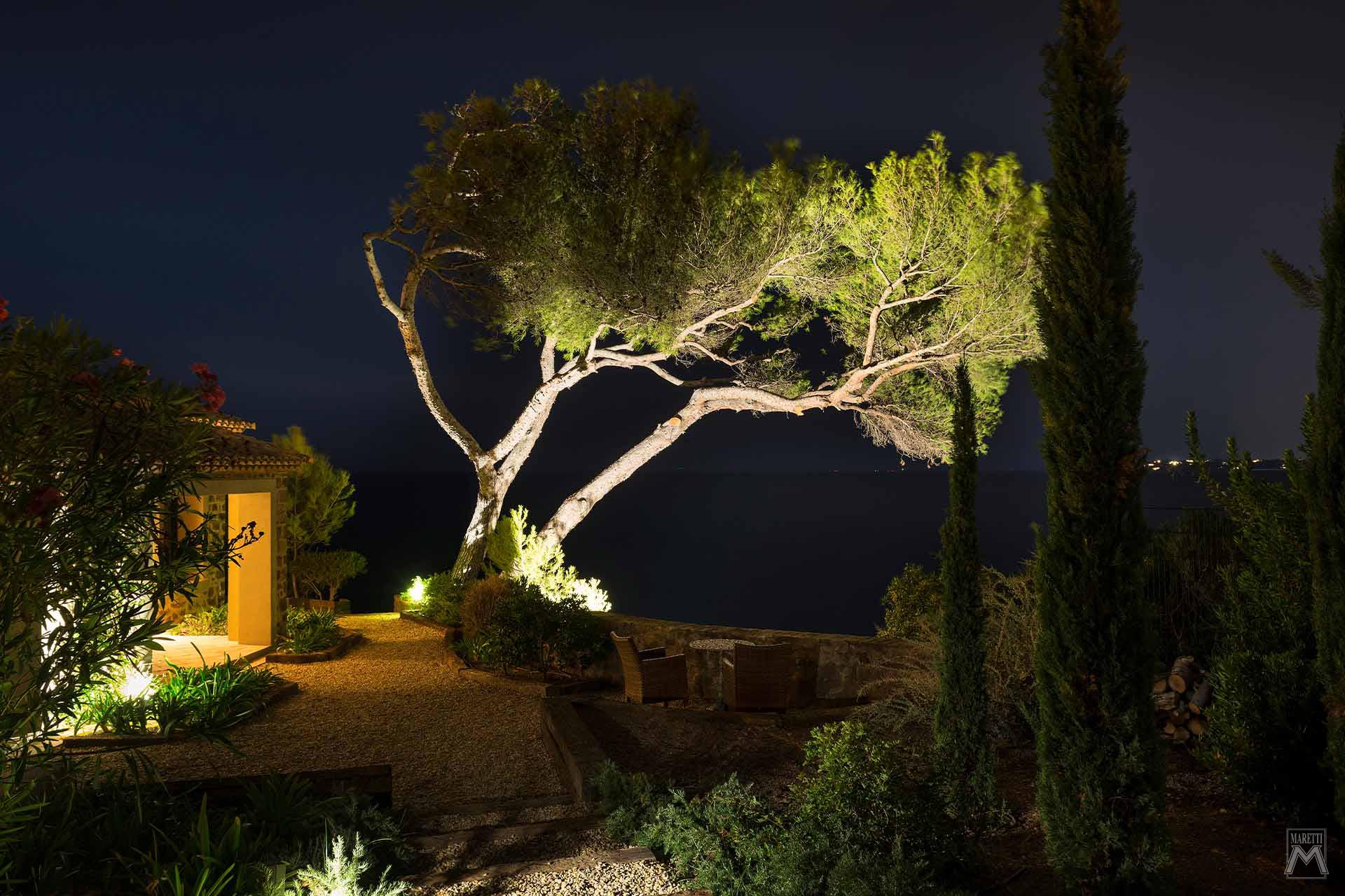 Projectverlichting International Cunac Villa St Maxime Frankrijk