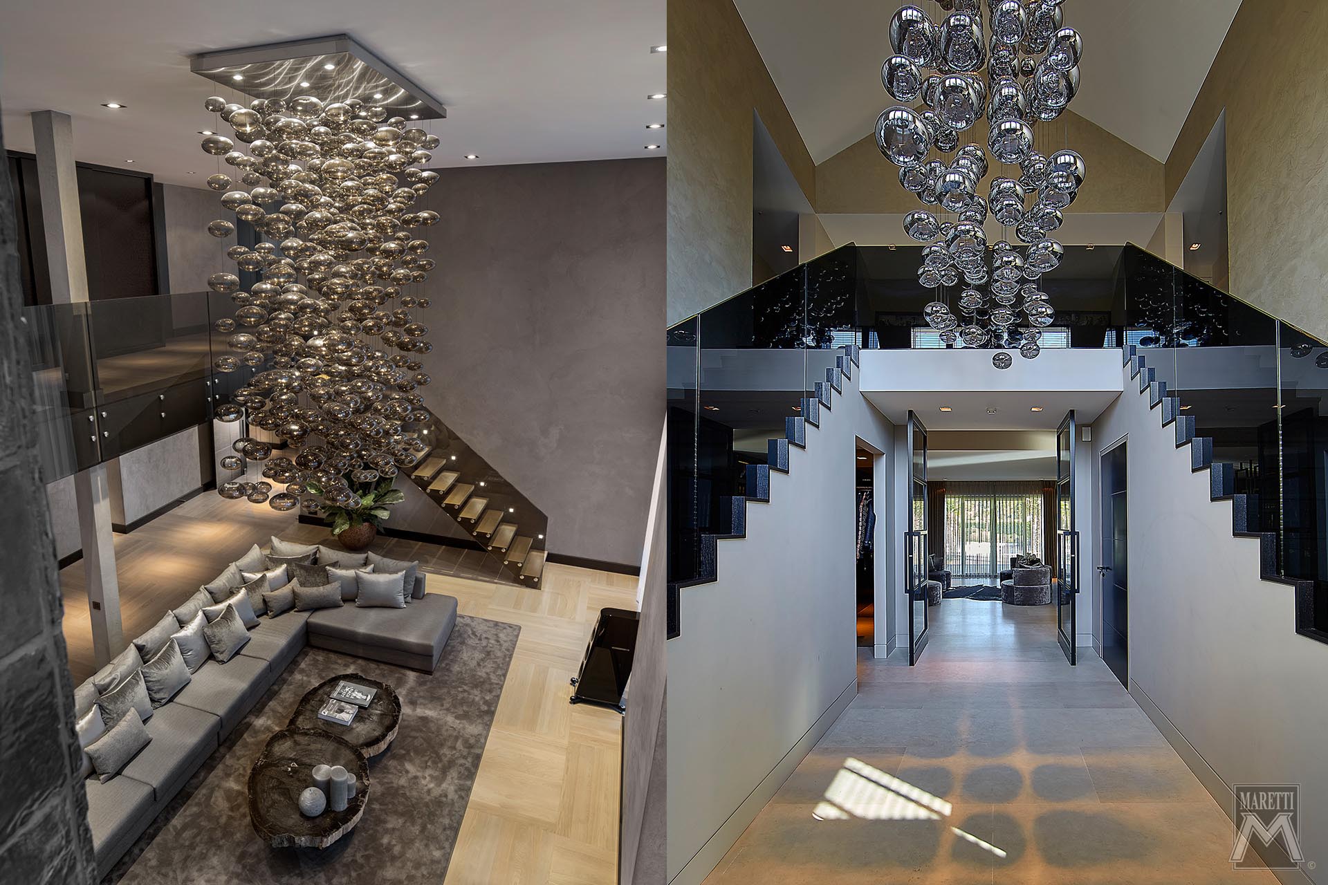 Projectverlichting unieke lichtarchitectuur Maretti Lighting