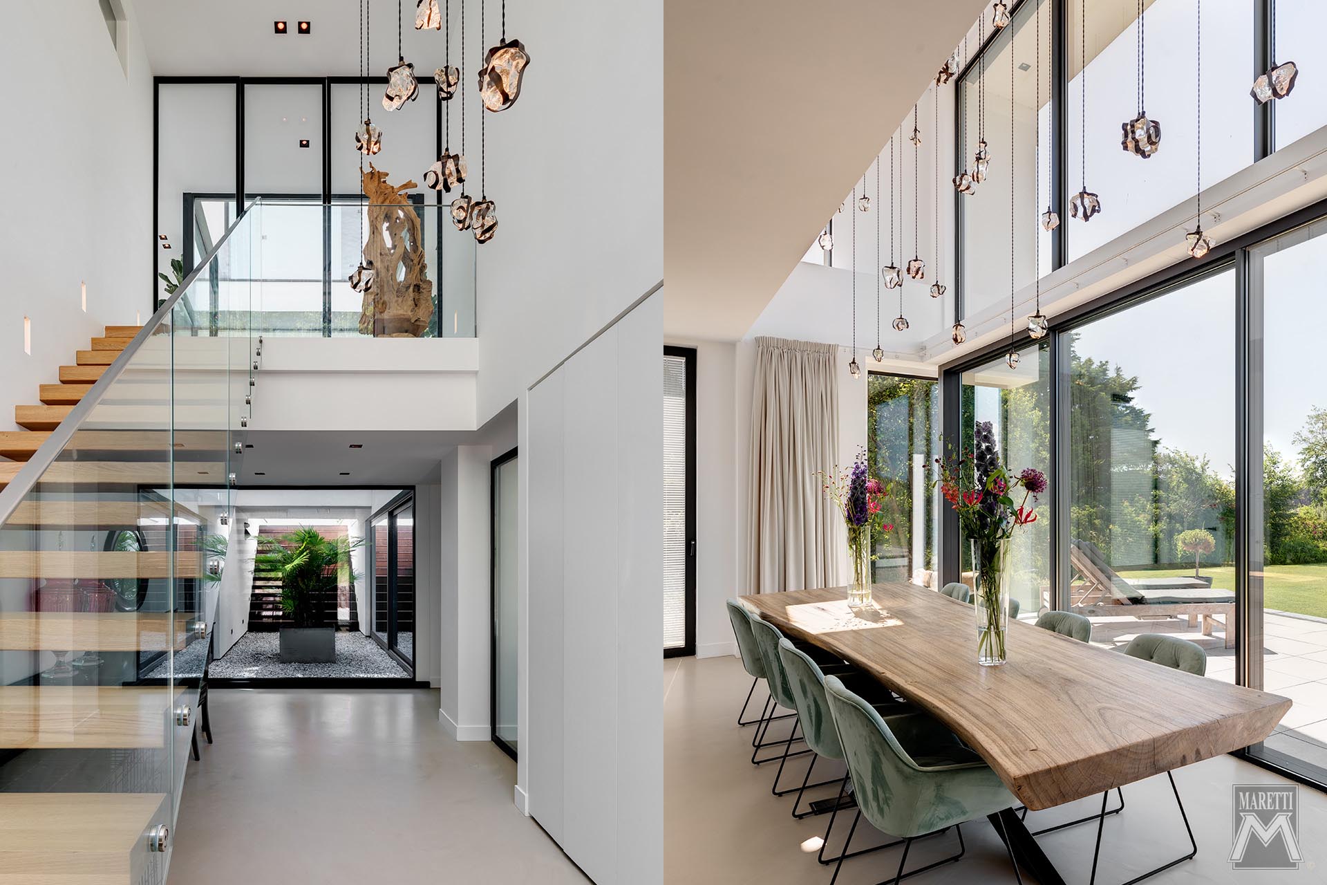 Projectverlichting unieke lichtarchitectuur Maretti Lighting