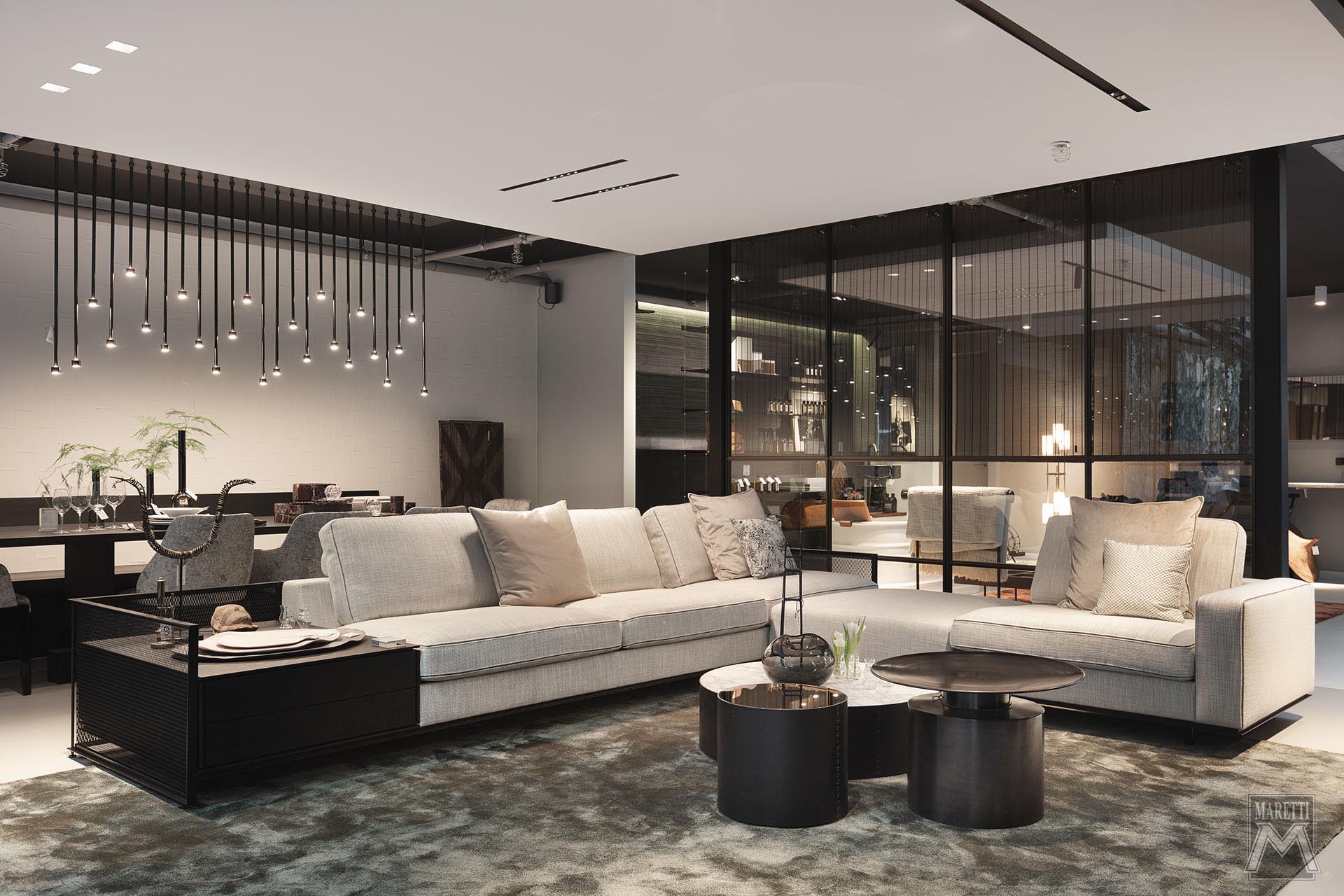 Projectverlichting Maretti Lighting Showrooms Grand Johnson