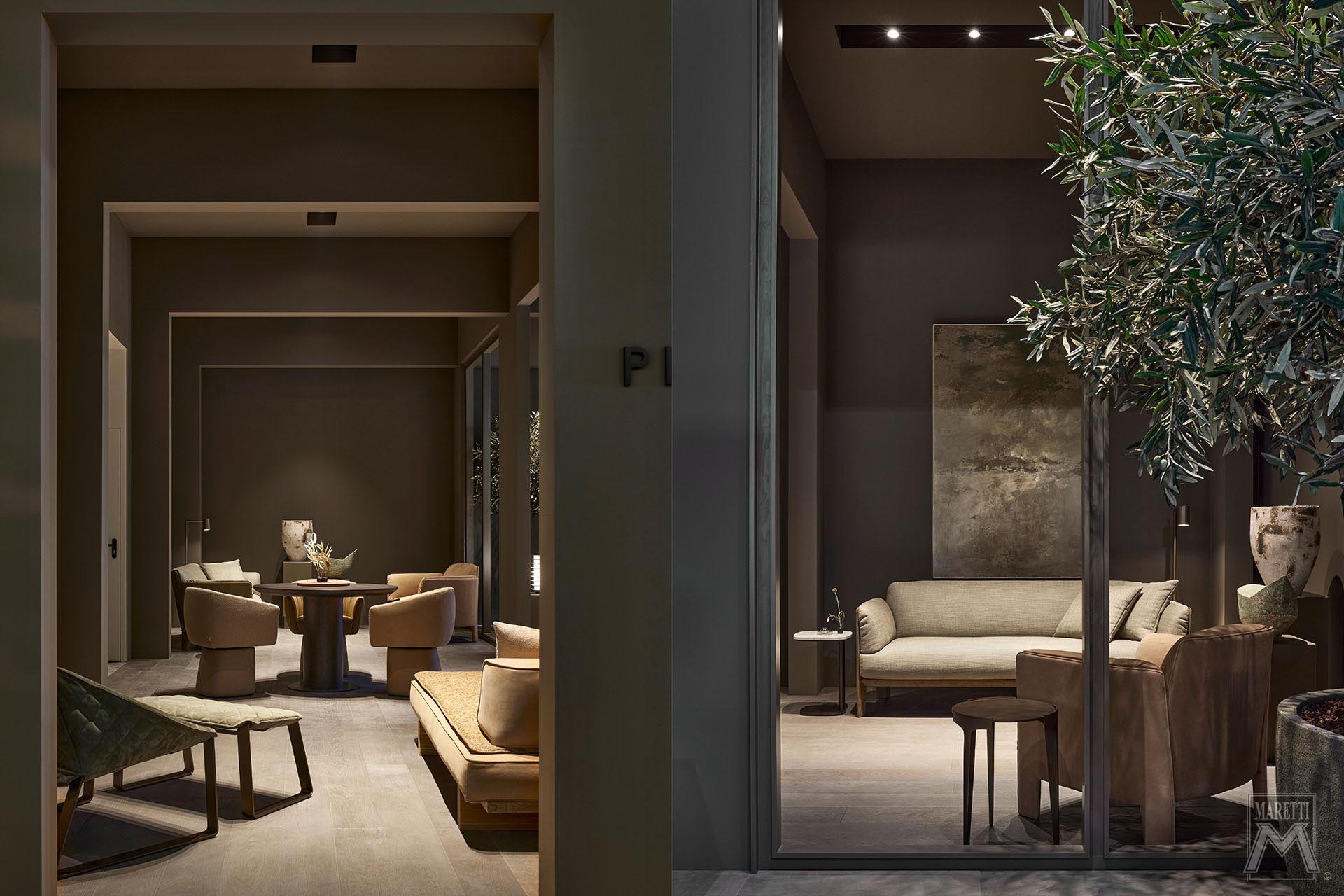 Projectverlichting Maretti Kantoor Showrooms Piet Boon Milan