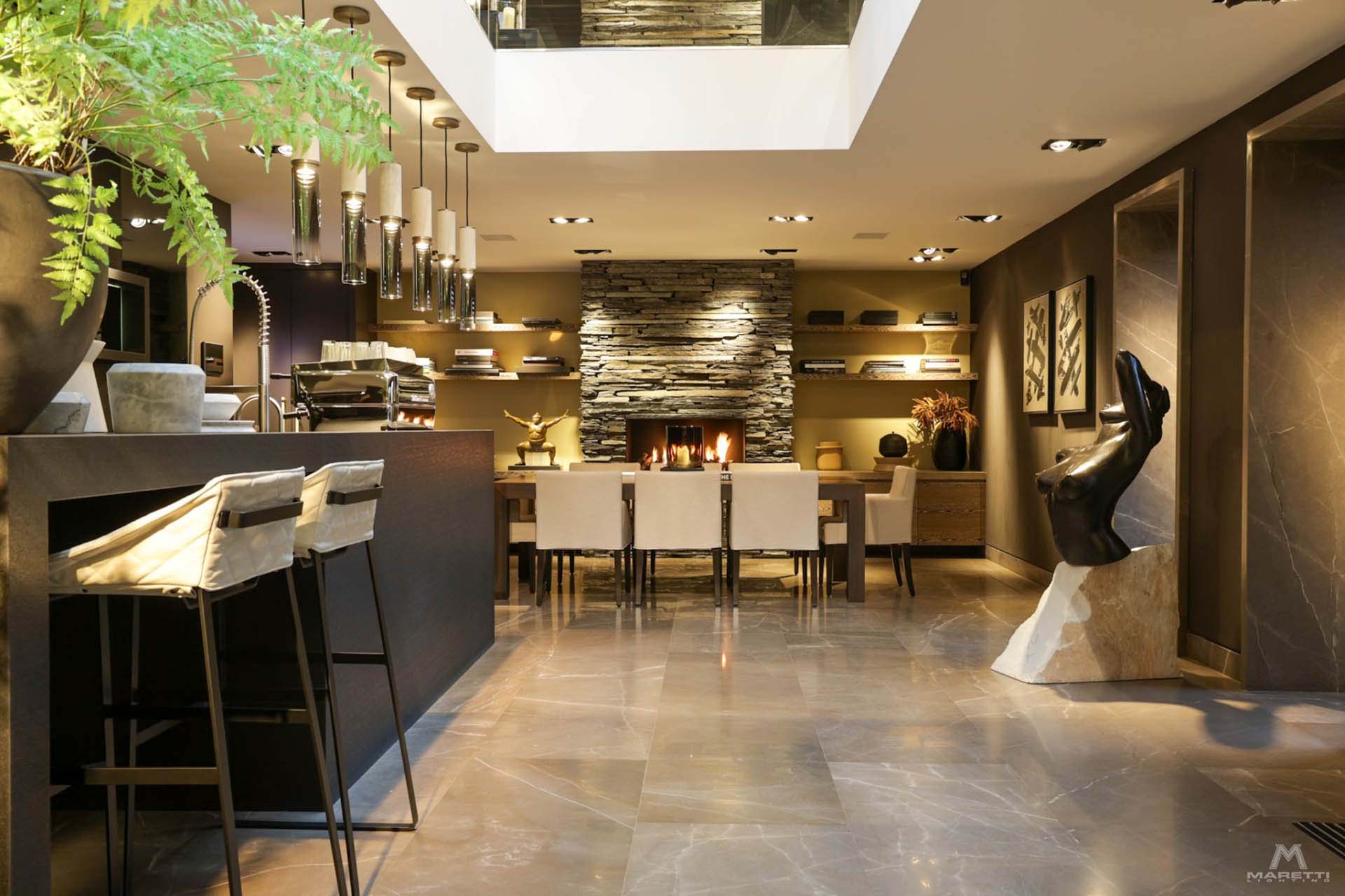 Projectverlichting Maretti Lenarduzzi Showroom