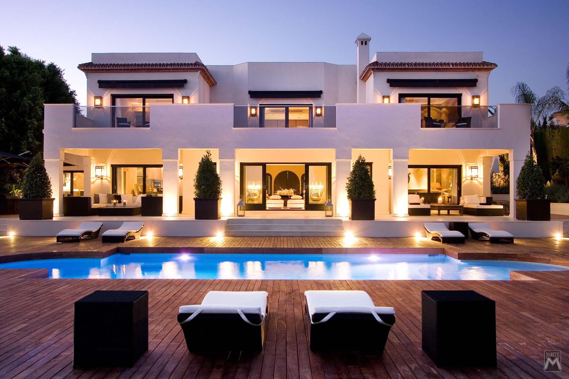 Projectverlichting International Luxe Villa Broekhof Spanje