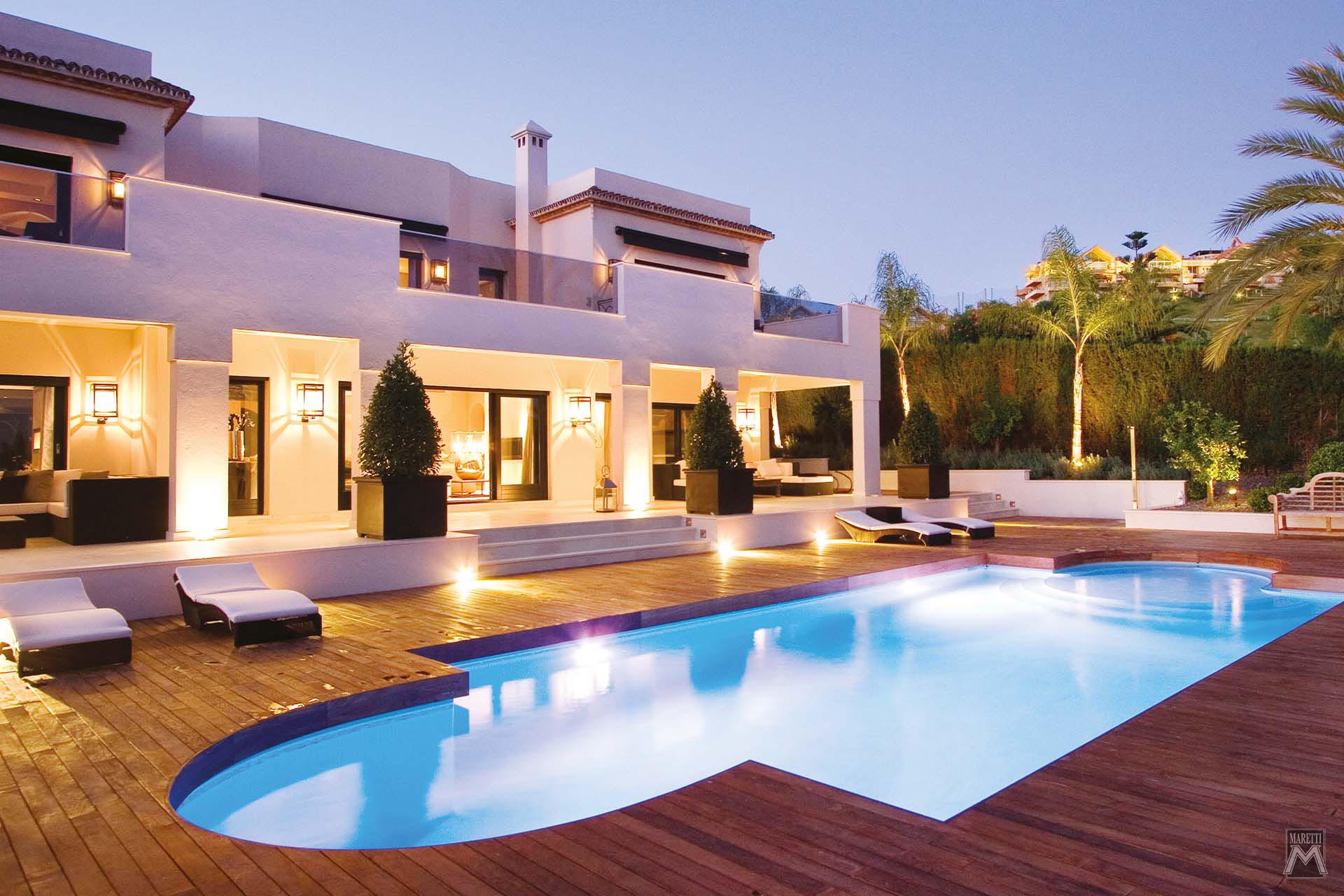 Projectverlichting International Luxe Villa Broekhof Spanje