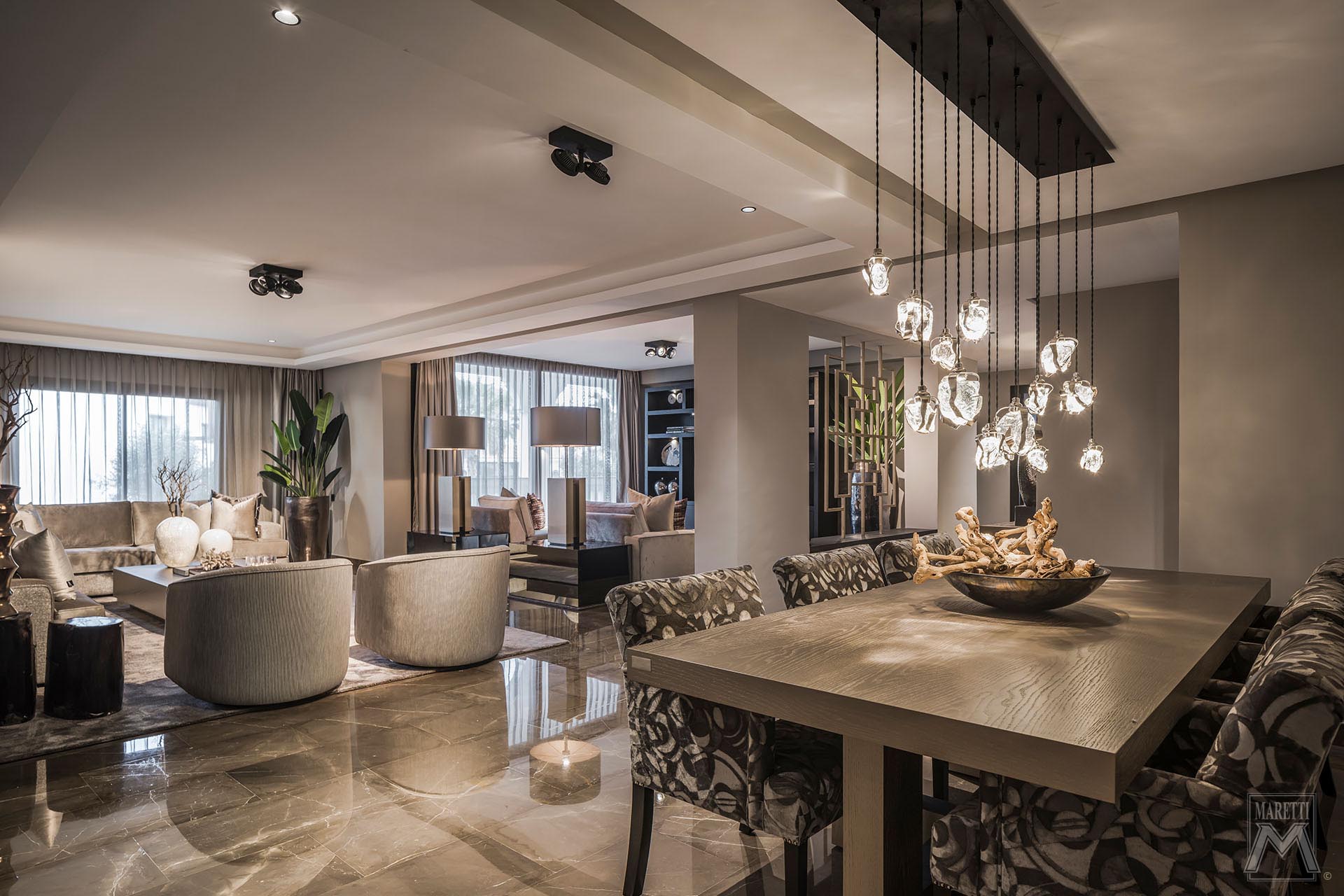 Projectverlichting Maretti Villa Tanger