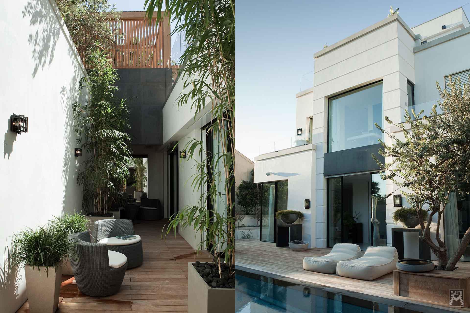 Projectverlichting Maretti Villa Tel Aviv