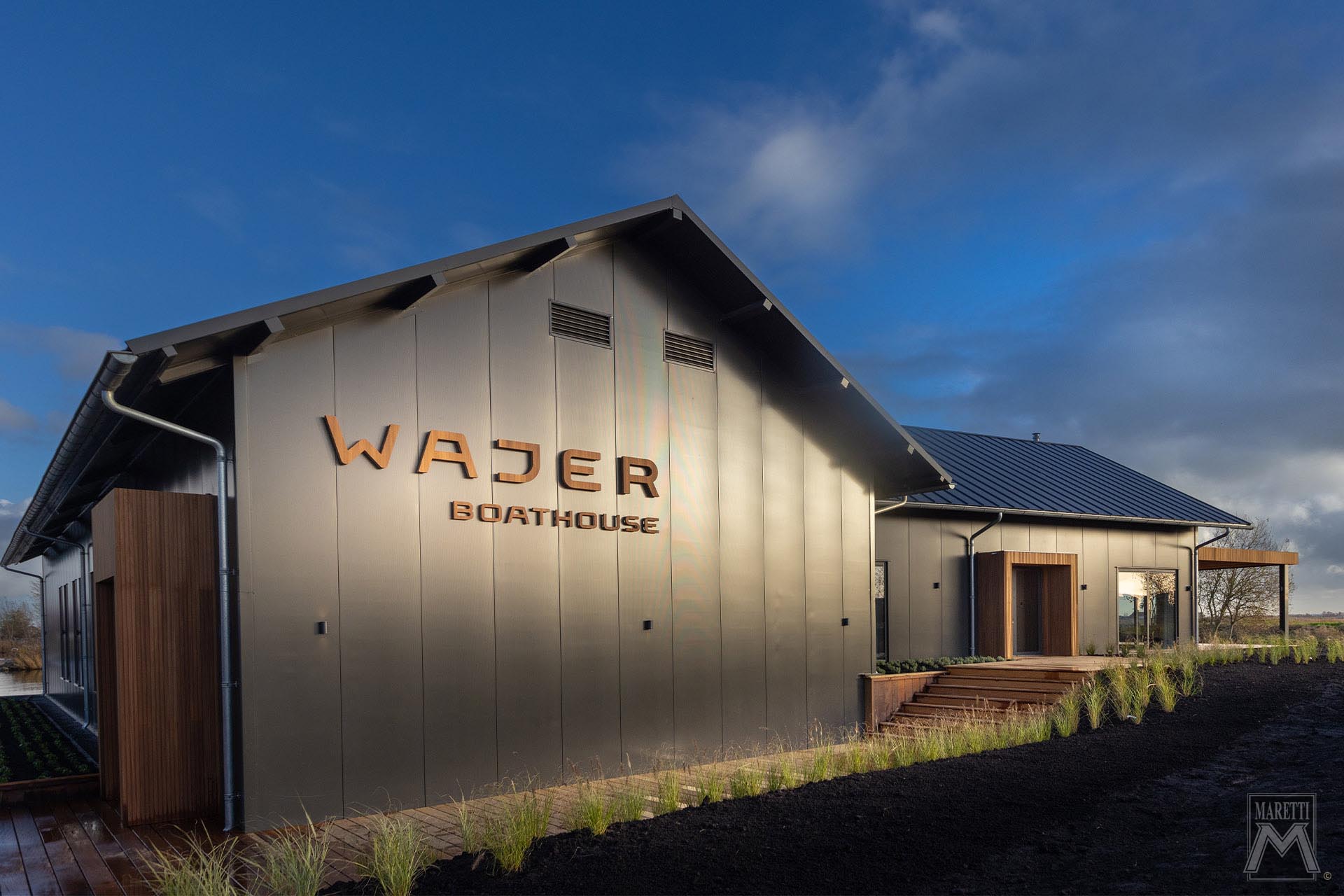 Projectverlichting Kantoor Wajer Heeg en Boathouse Maretti Lighting
