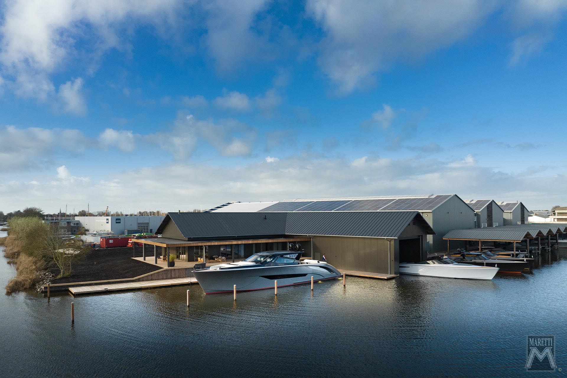 Projectverlichting Kantoor Wajer Heeg en Boathouse Maretti Lighting
