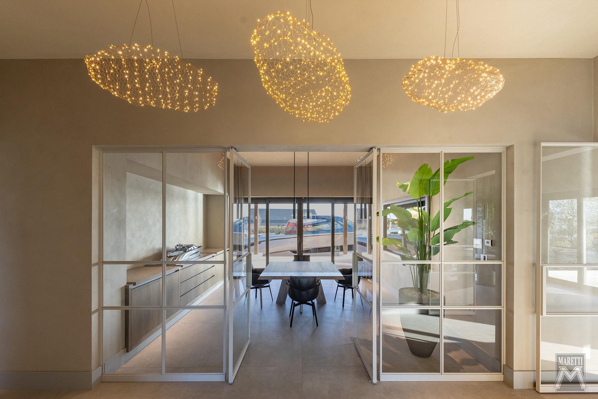 Projectverlichting Kantoor Wajer Heeg en Boathouse Maretti Lighting