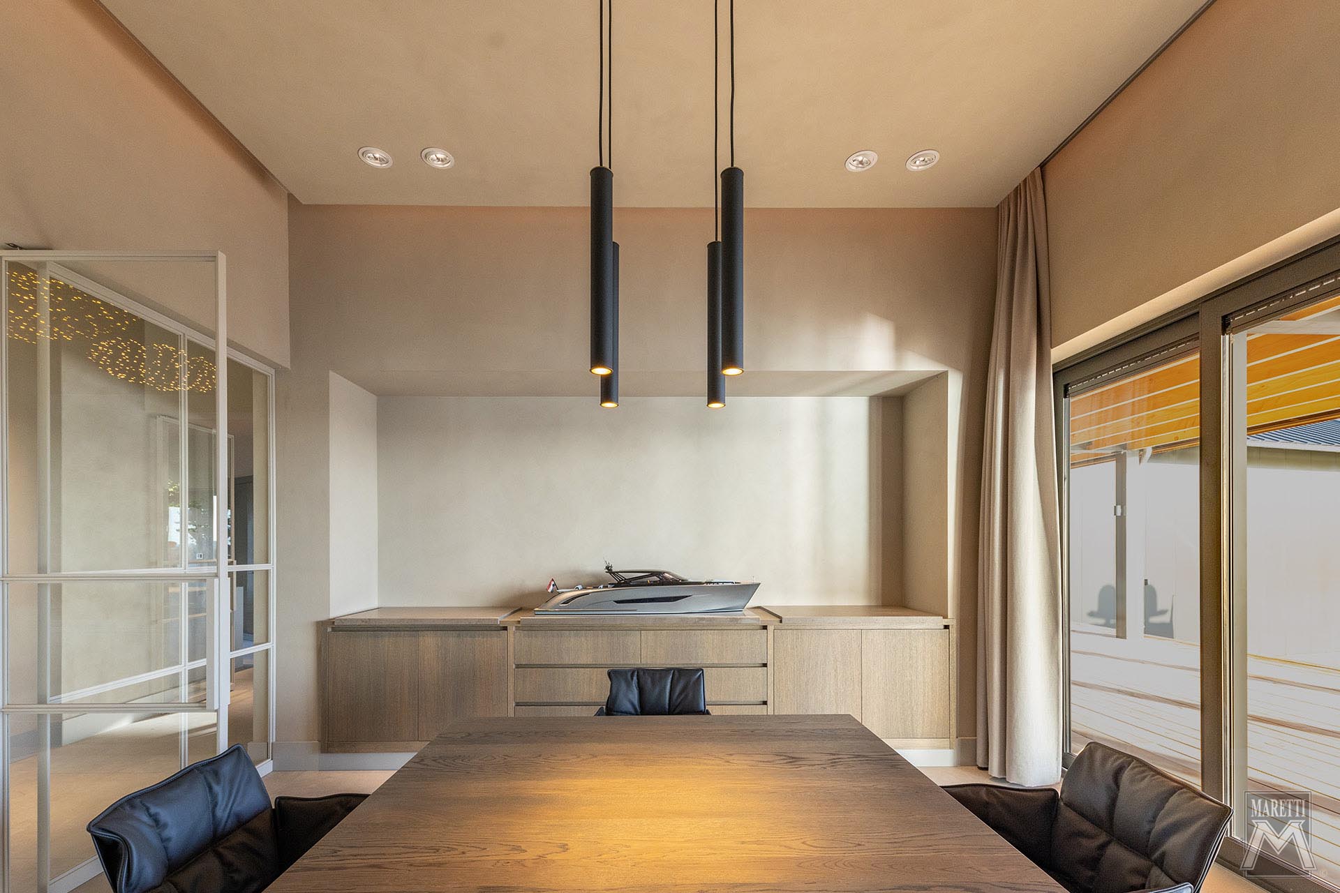 Projectverlichting Kantoor Wajer Heeg en Boathouse Maretti Lighting